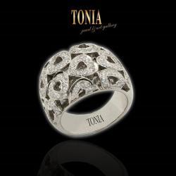 Diamond And White Gold Ring By Tonia Jewellery